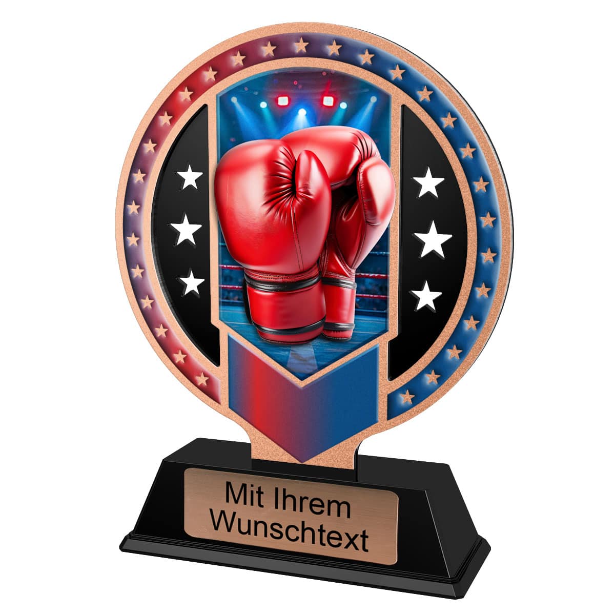Produktbild von Metalltrophäe Boxen 3er Serie SAM14
