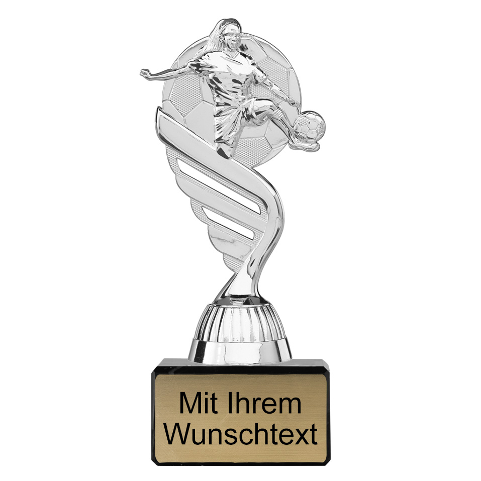 Produktbild von Frauenfußballpokal PF102 silber