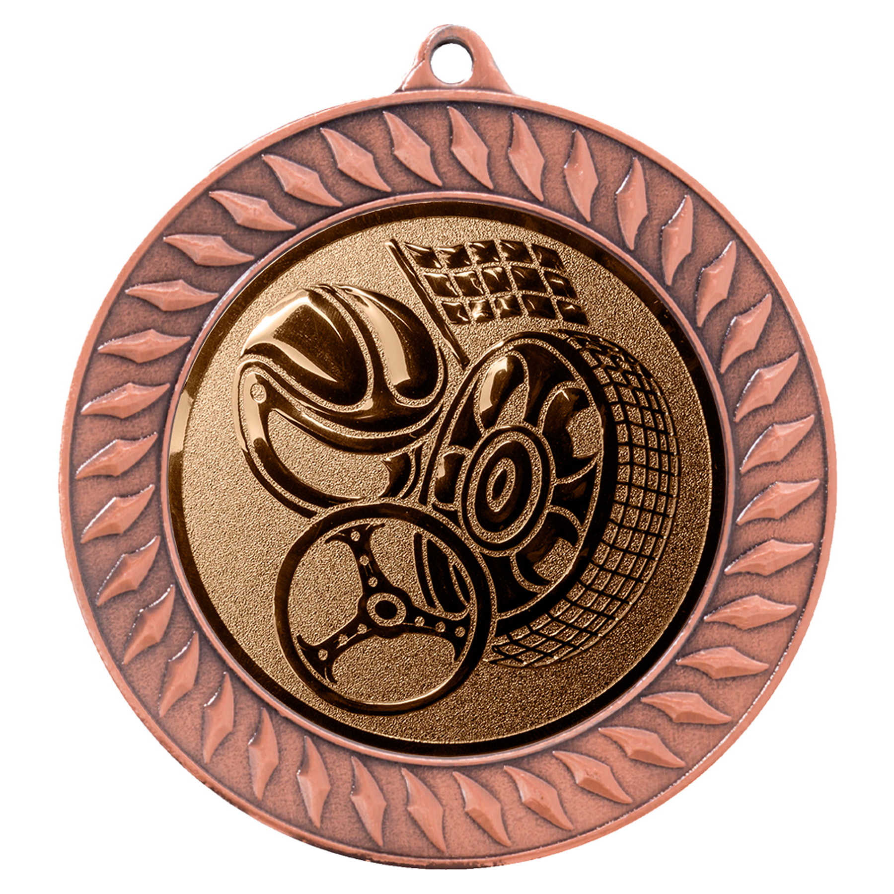 Produktbild von Motorsportmedaille "Orchideen" Ø 70 mm inkl. Kordel