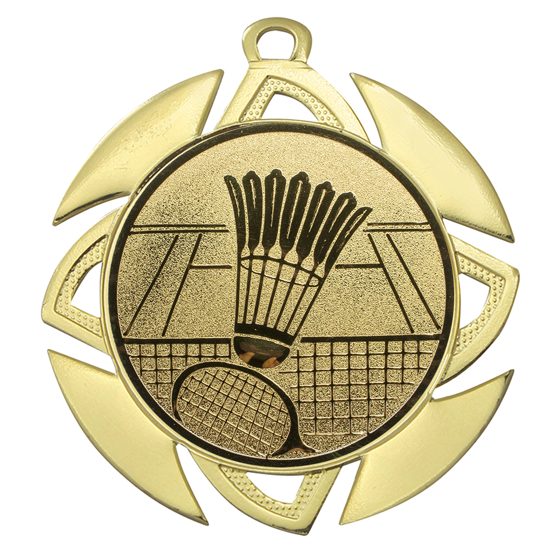 Produktbild von Badmintonmedaille "Allium" Ø 70 mm inkl. Kordel