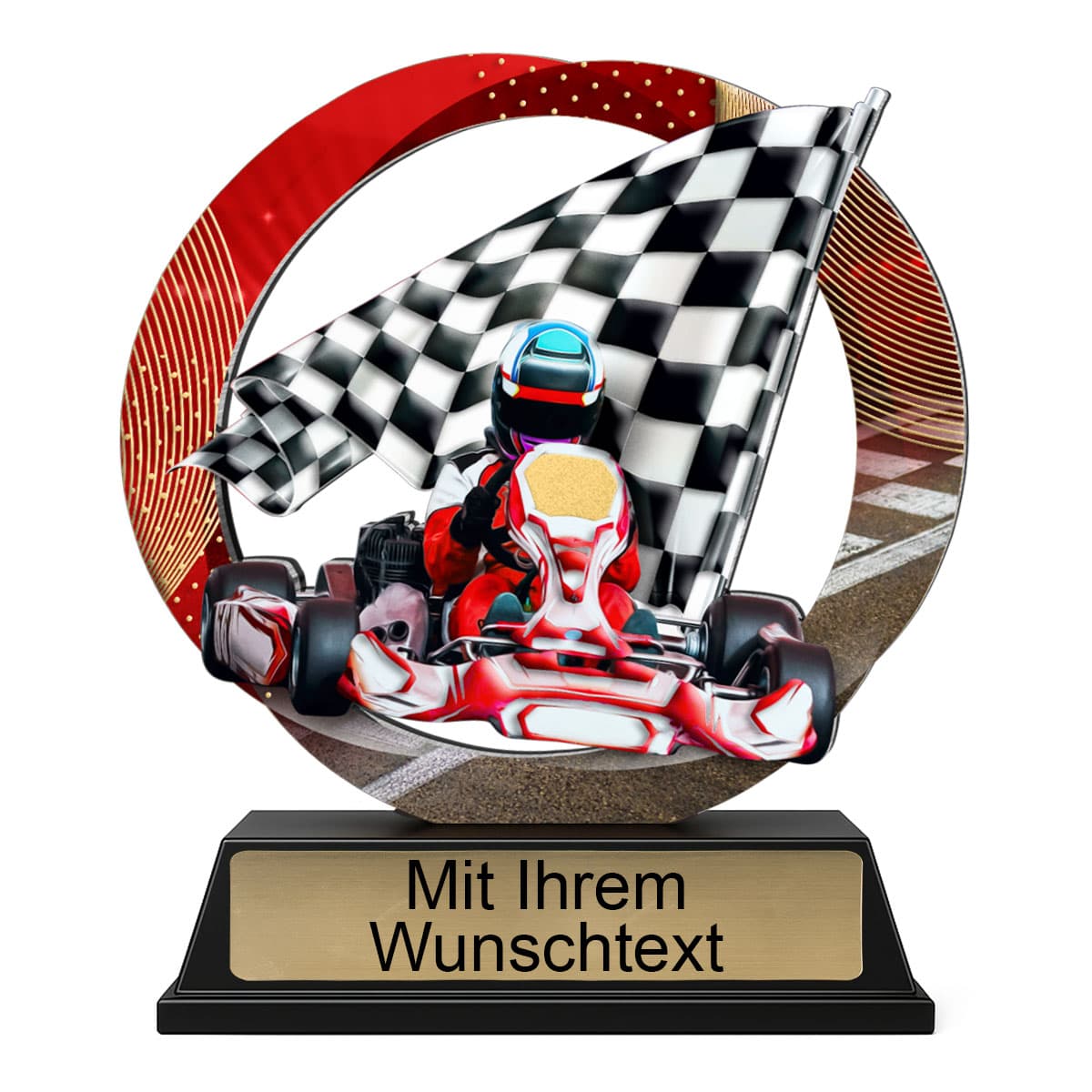 Produktbild von Metalltrophäe Kart 3er Serie M10K