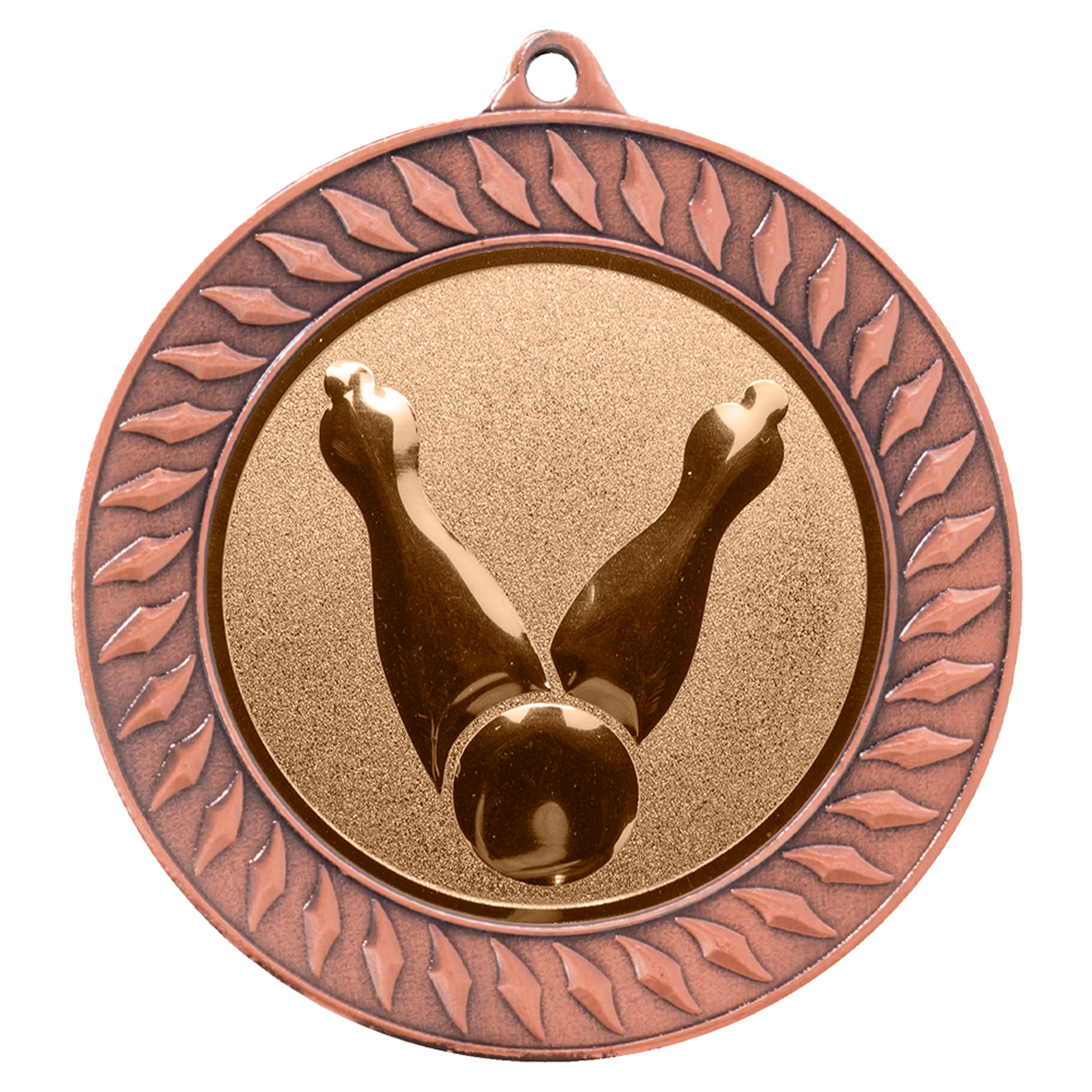 Produktbild von Bowlingmedaille "Orchideen" Ø 70 mm inkl. Kordel