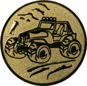 Emblem 25mm Gelände-Buggy, gold