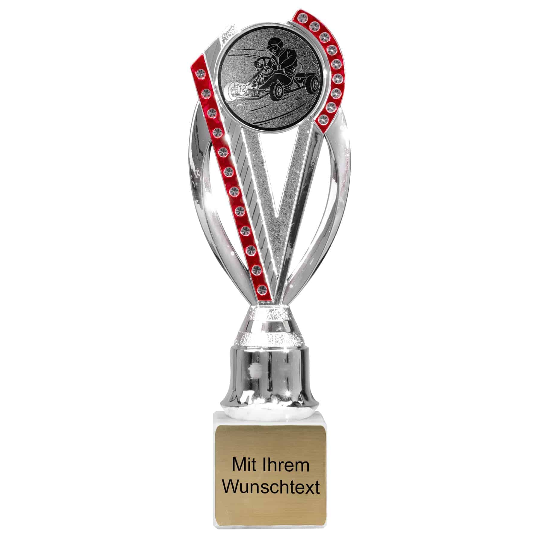 Produktbild von Kartpokale 6er Serie 54800 silber-rot
