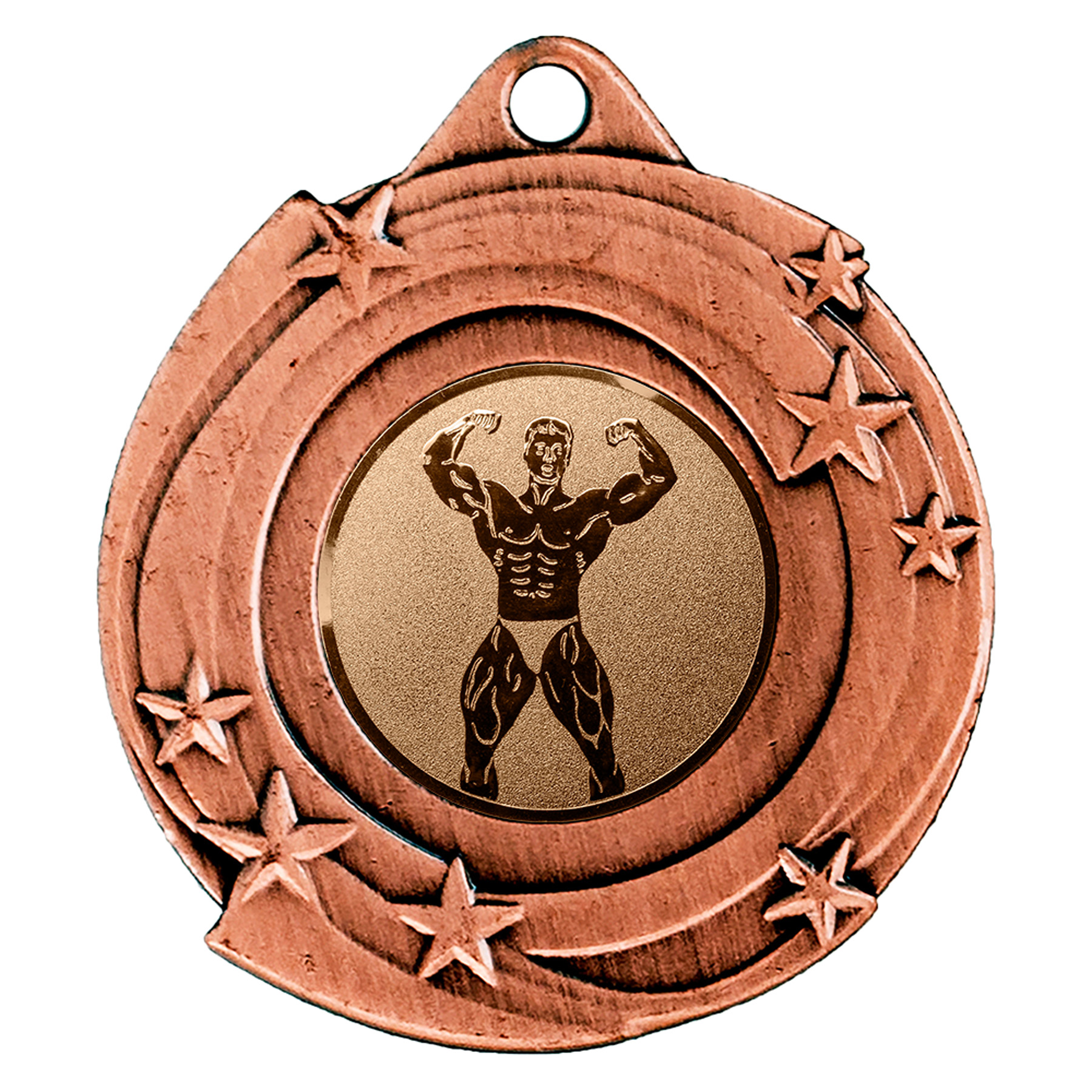 Produktbild von Bodybuilding-Medaille "Santini" Ø 50 mm inkl. Kordel