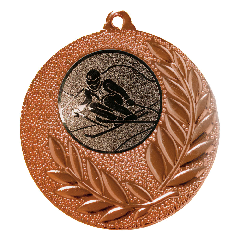 Produktbild von Ski-Medaille "Gladiolen" Ø 50 mm inkl. Kordel
