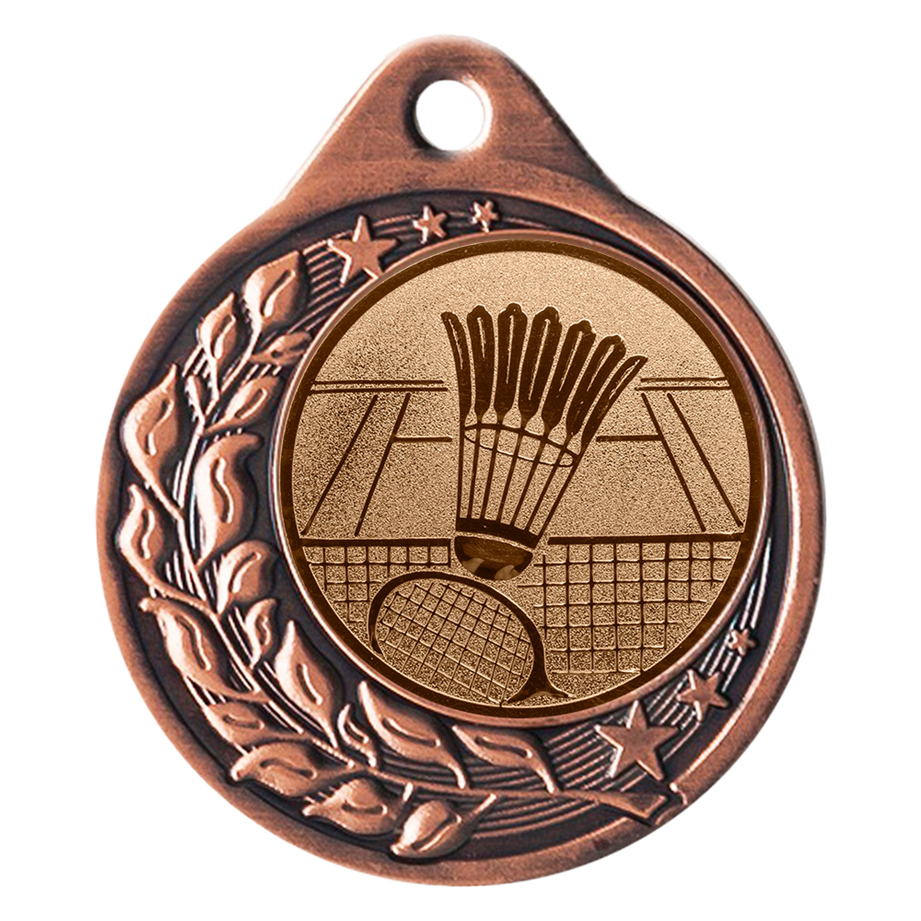Produktbild von Badminton-Medaille "Anemonen" Ø 40 mm inkl. Kordel