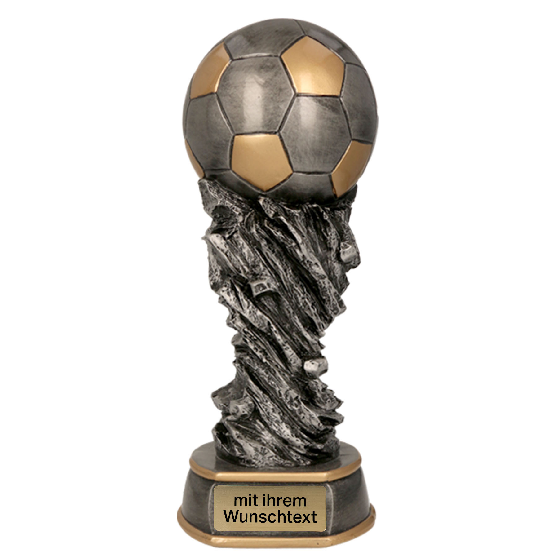 Produktbild von Fußballpokale 3er Serie TRY-6558 altsilber mit gold