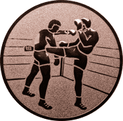 Emblem 25 mm 2 Kickboxer, bronze