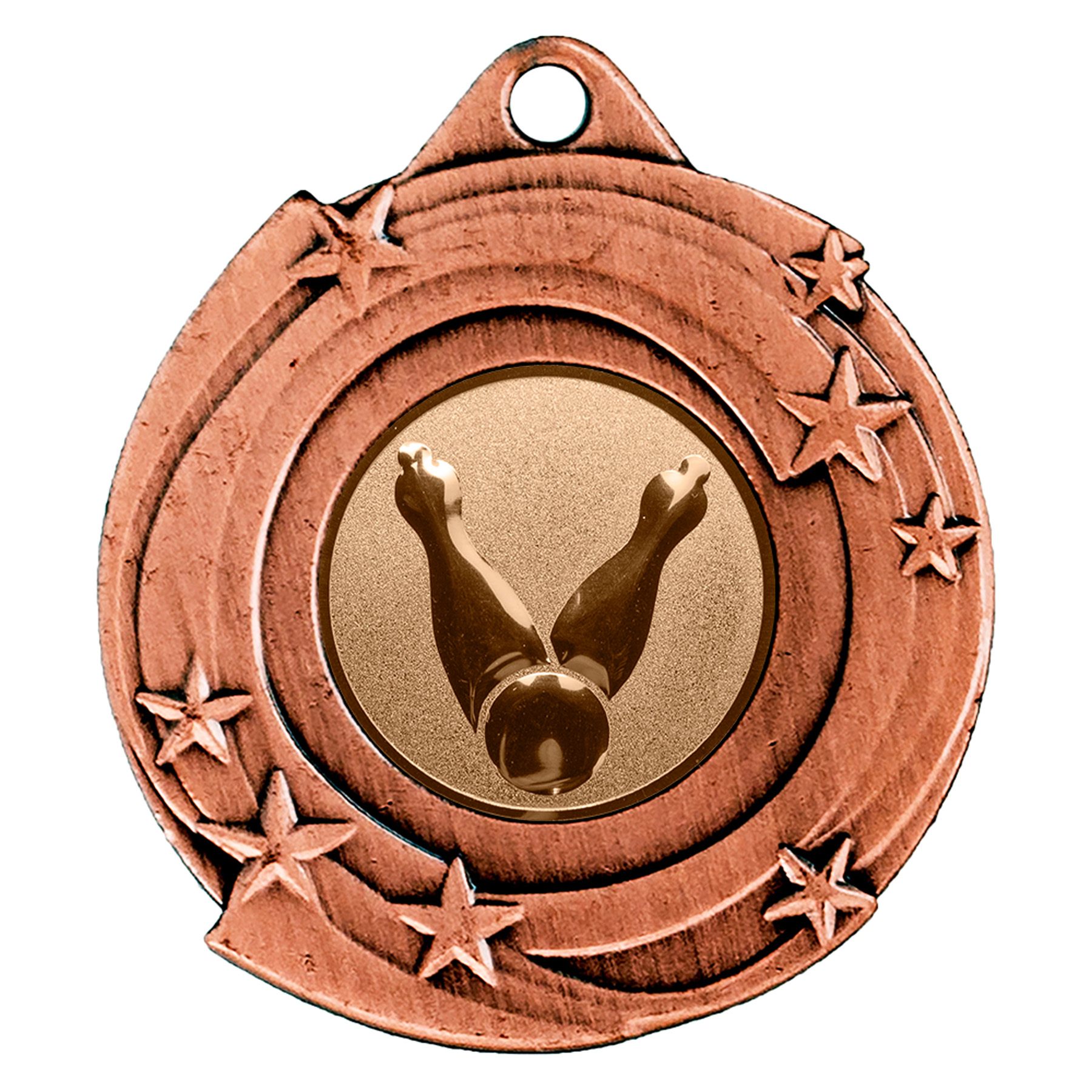 Produktbild von Bowling-Medaille "Santini" Ø 50 mm inkl. Kordel