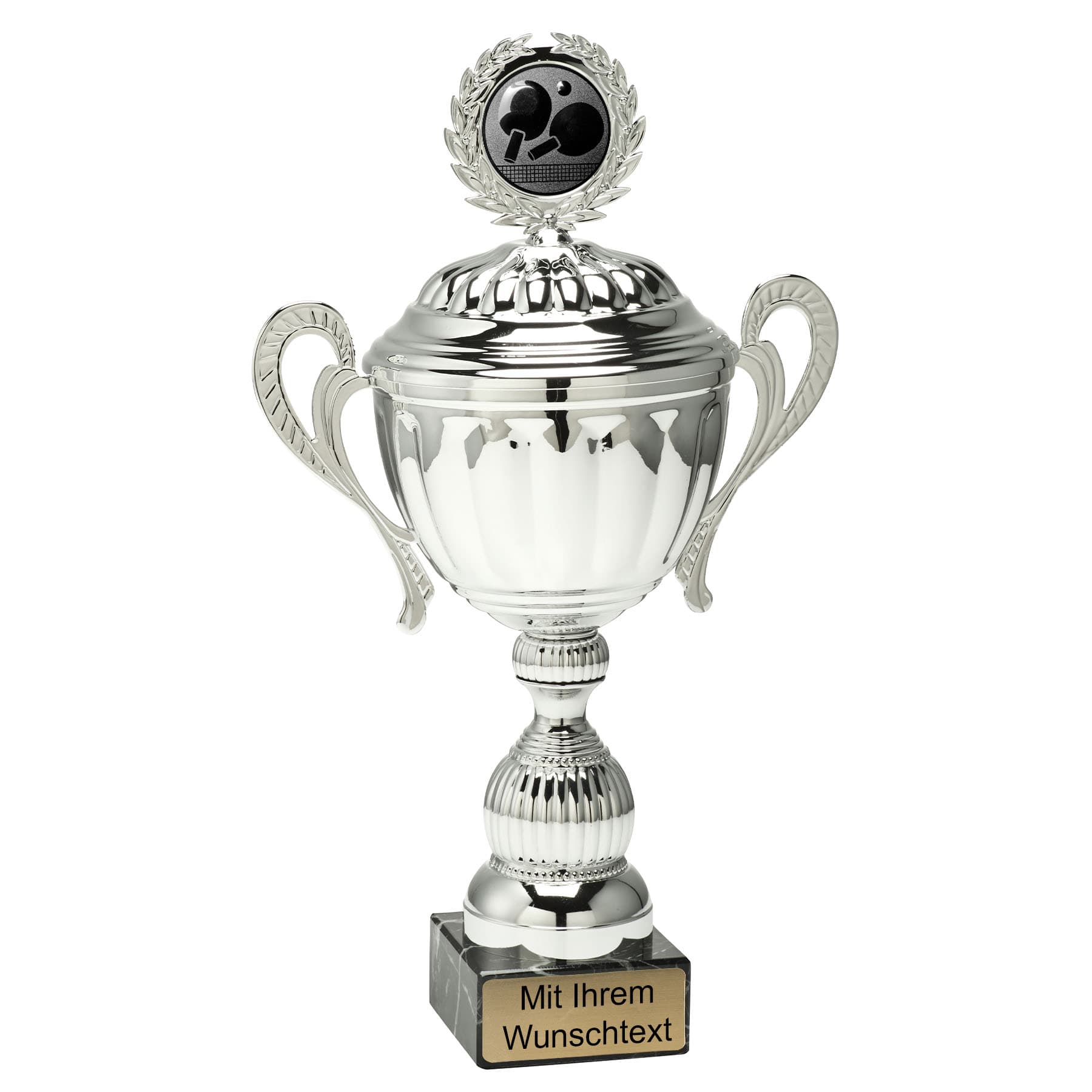 Produktbild von Tischtennis-Pokale 8er Serie MT.094 silber mit Deckel