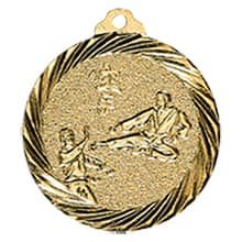 Medaille "Karate" Ø 32mm gold mit Band