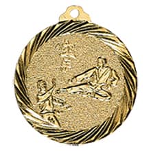 Produktbild von Medaille "Karate" Ø 32mm gold mit Band