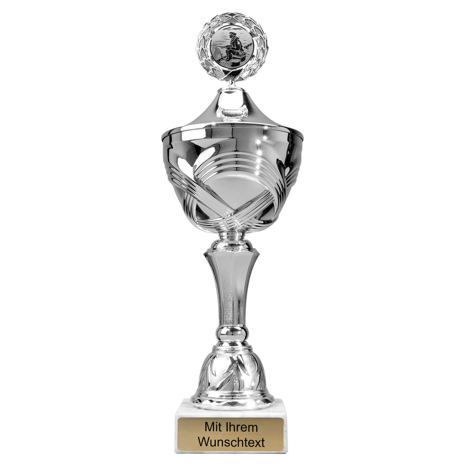 Produktbild von Angelpokale 10er Serie 56140 silber mit Deckel