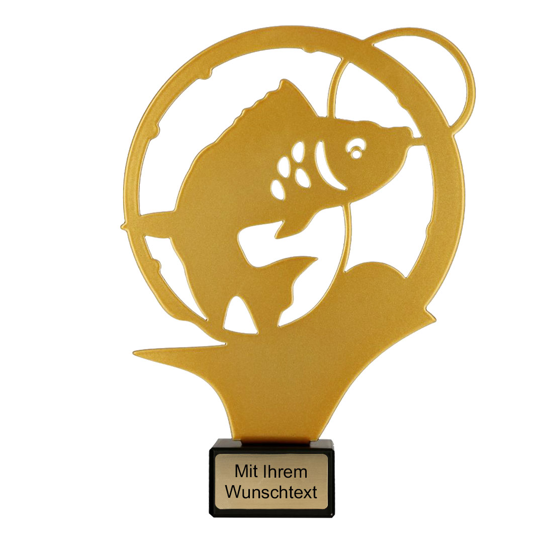 Produktbild von Metalltrophäe Angeln "Aleurit"