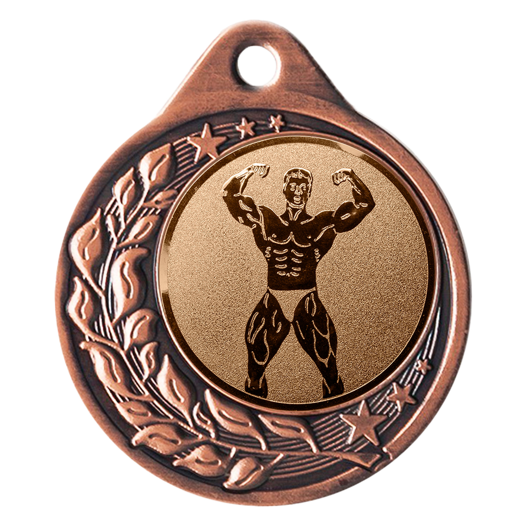 Produktbild von Bodybuilding-Medaille "Anemonen" Ø 40 mm inkl. Kordel