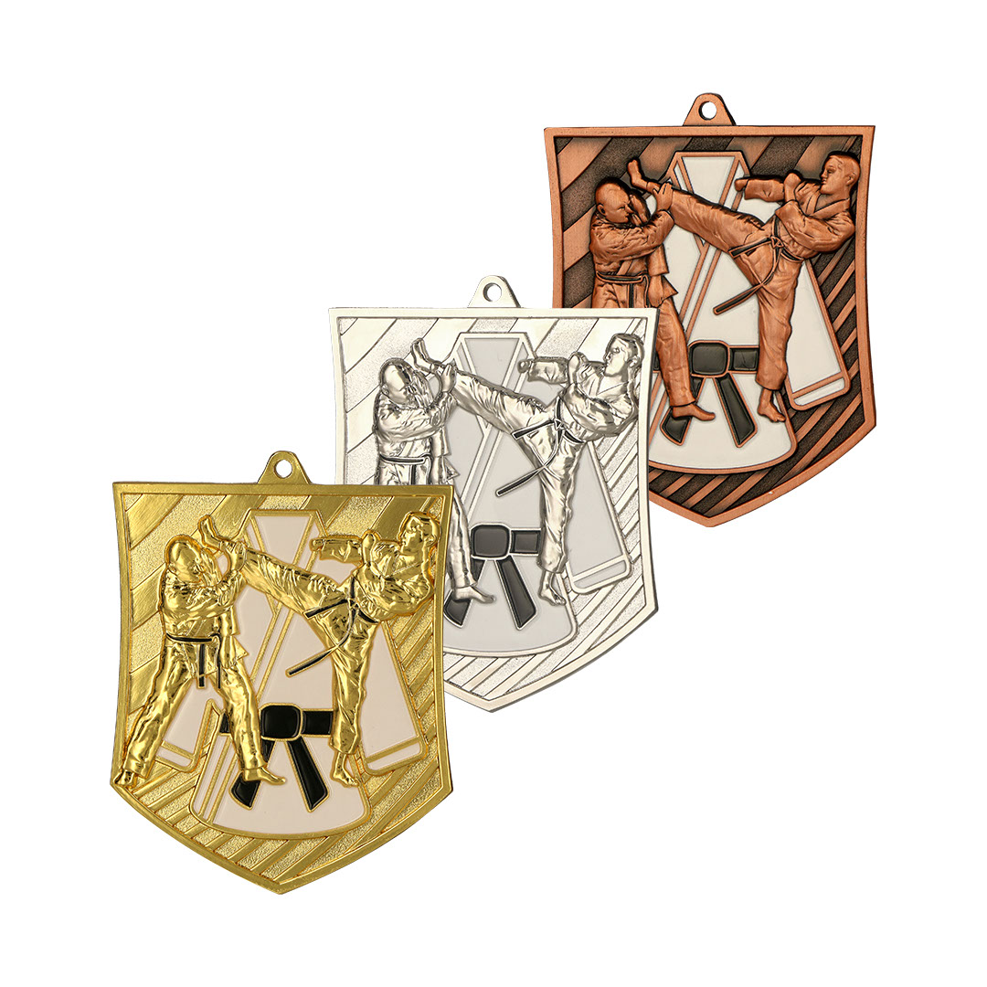 Produktbild von Karatemedaille "Kaolin" inkl. Kordel