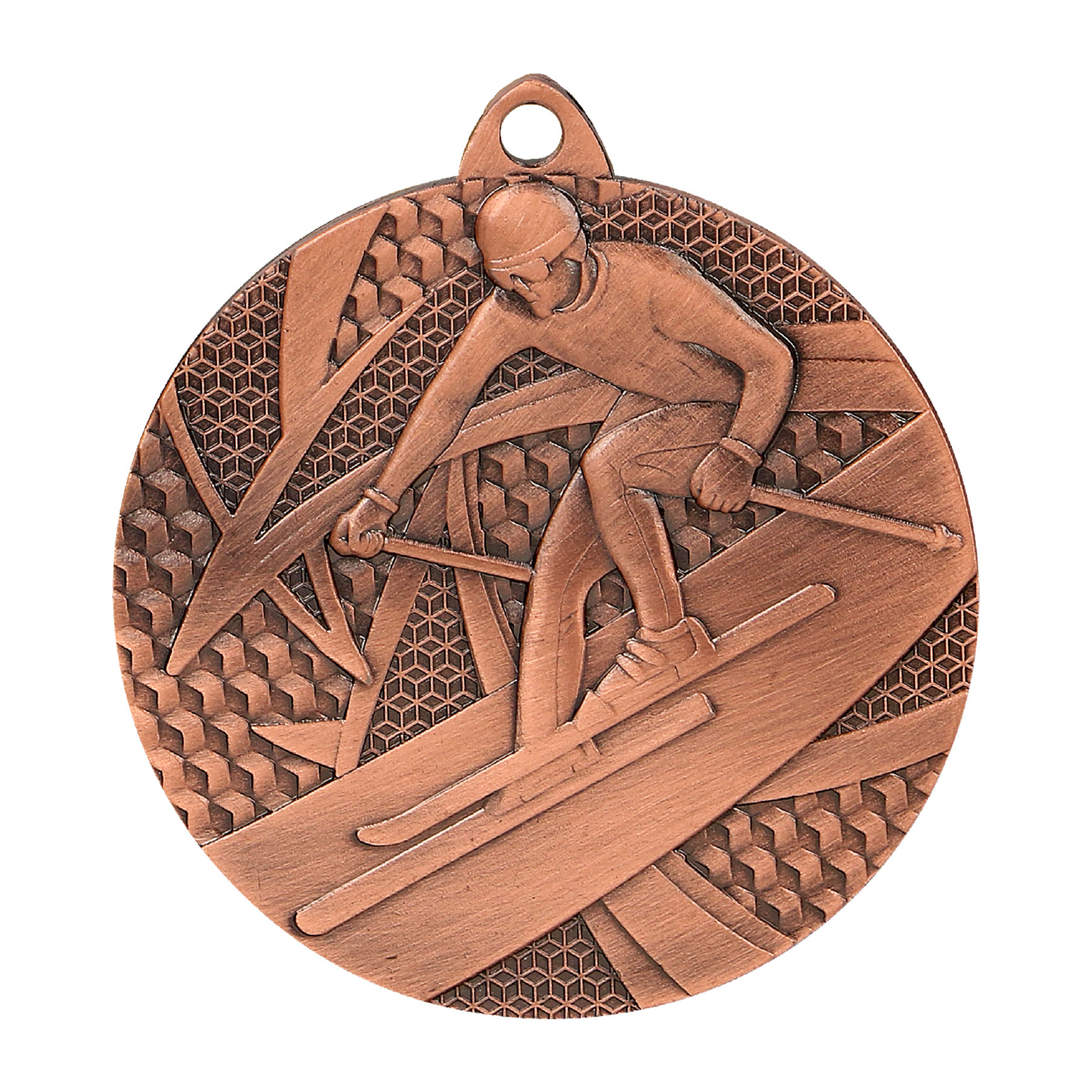Produktbild von Medaille "Skifahrer" Ø 50mm mit Band
