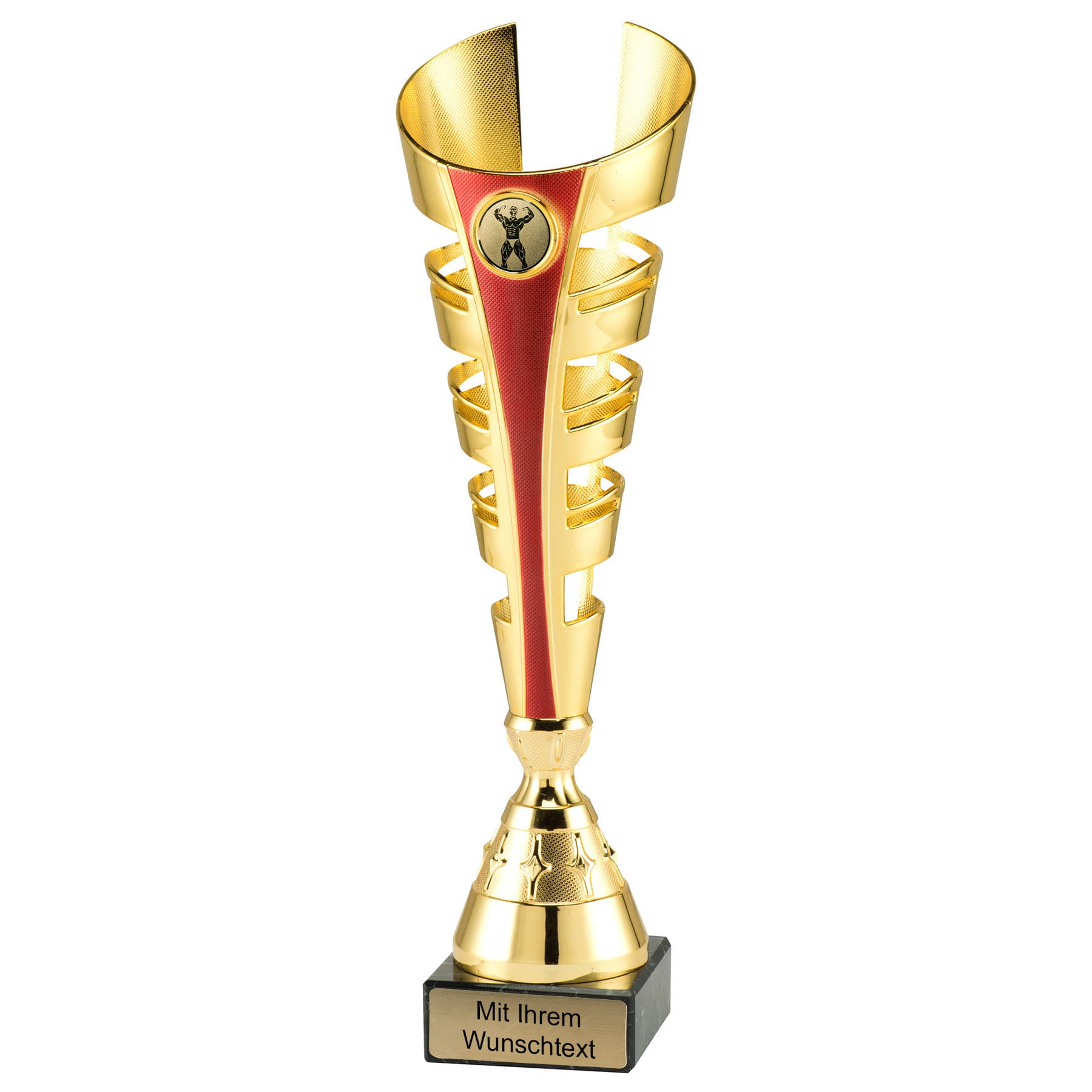 Produktbild von Bodybuilding-Pokale 3er Serie ET.445 gold-rot