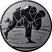 Emblem 25mm Judo, silber