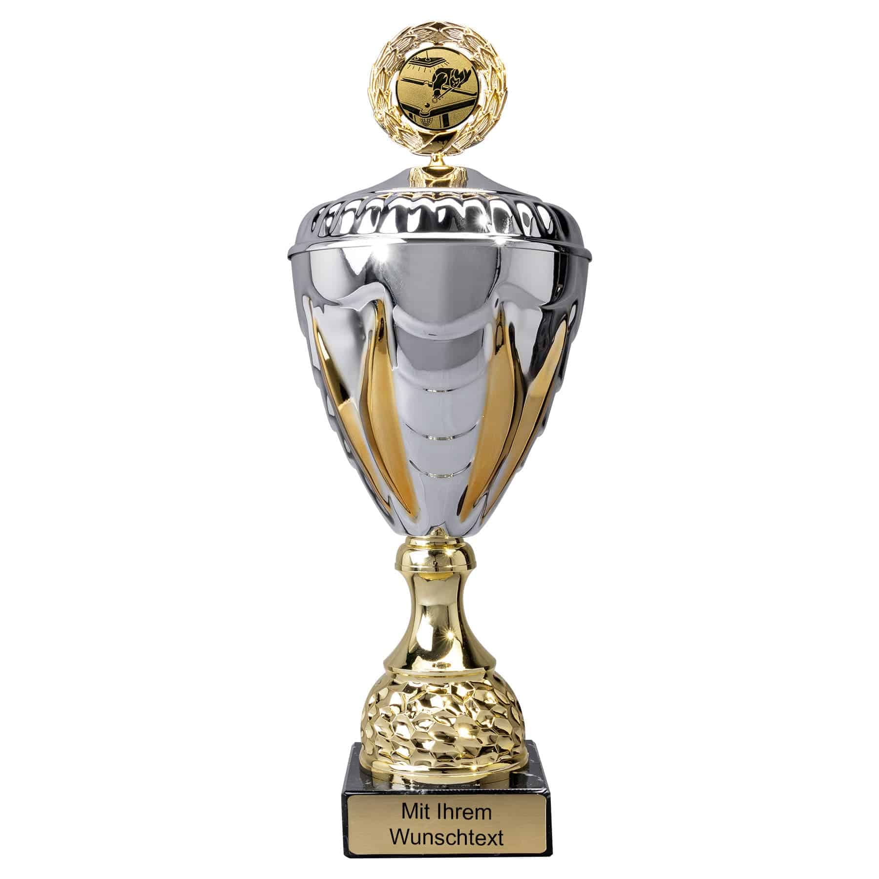 Produktbild von Billard-Pokale 6er Serie 57910 gold-silber mit Deckel