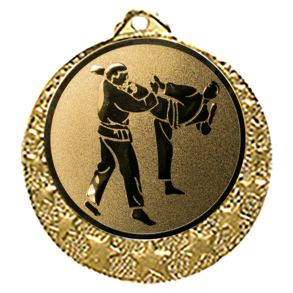 Karate Medaille "Brixia" Ø 32mm mit Wunschemblem und Band