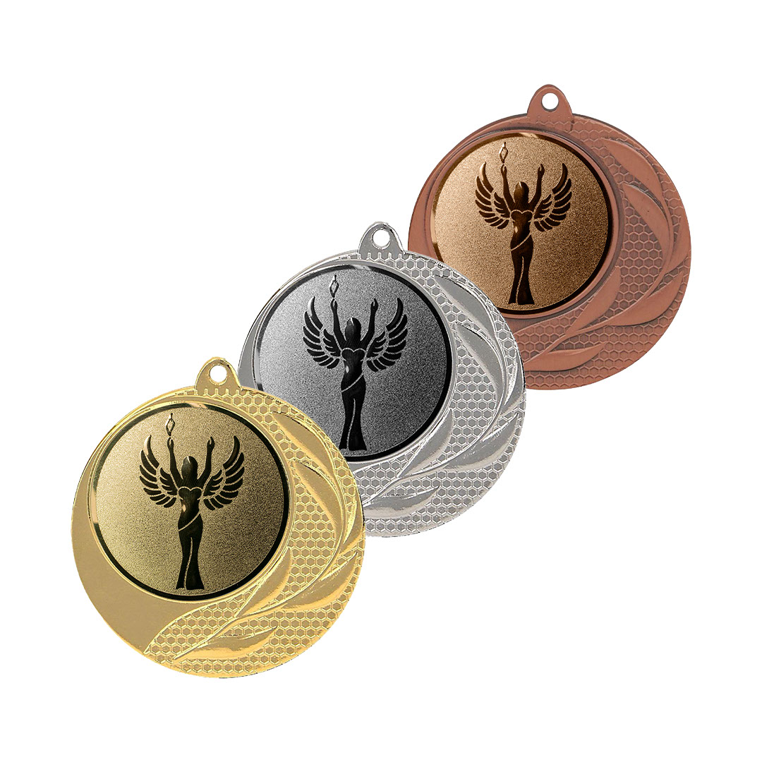 Produktbild von Medaille "Tyto" Ø 40mm mit Wunschemblem und Band