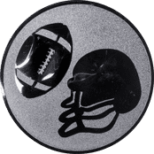 Emblem 25mm Football, silber