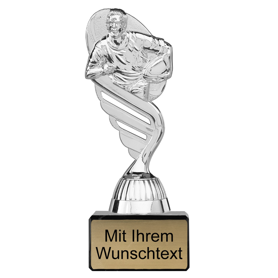 Produktbild von Footballpokal PF105 silber