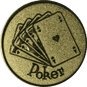 Emblem 25mm Poker, gold
