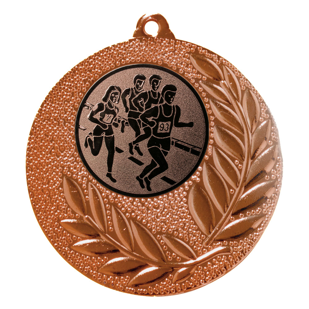 Produktbild von Laufsport-Medaille "Gladiolen" Ø 50 mm inkl. Kordel