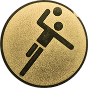 Emblem 25mm Handball Symbol, gold