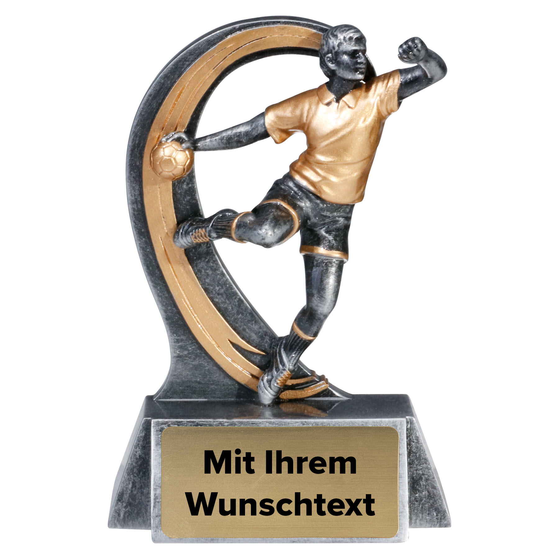 Produktbild von Trophäe Handballer 39736 silber/gold