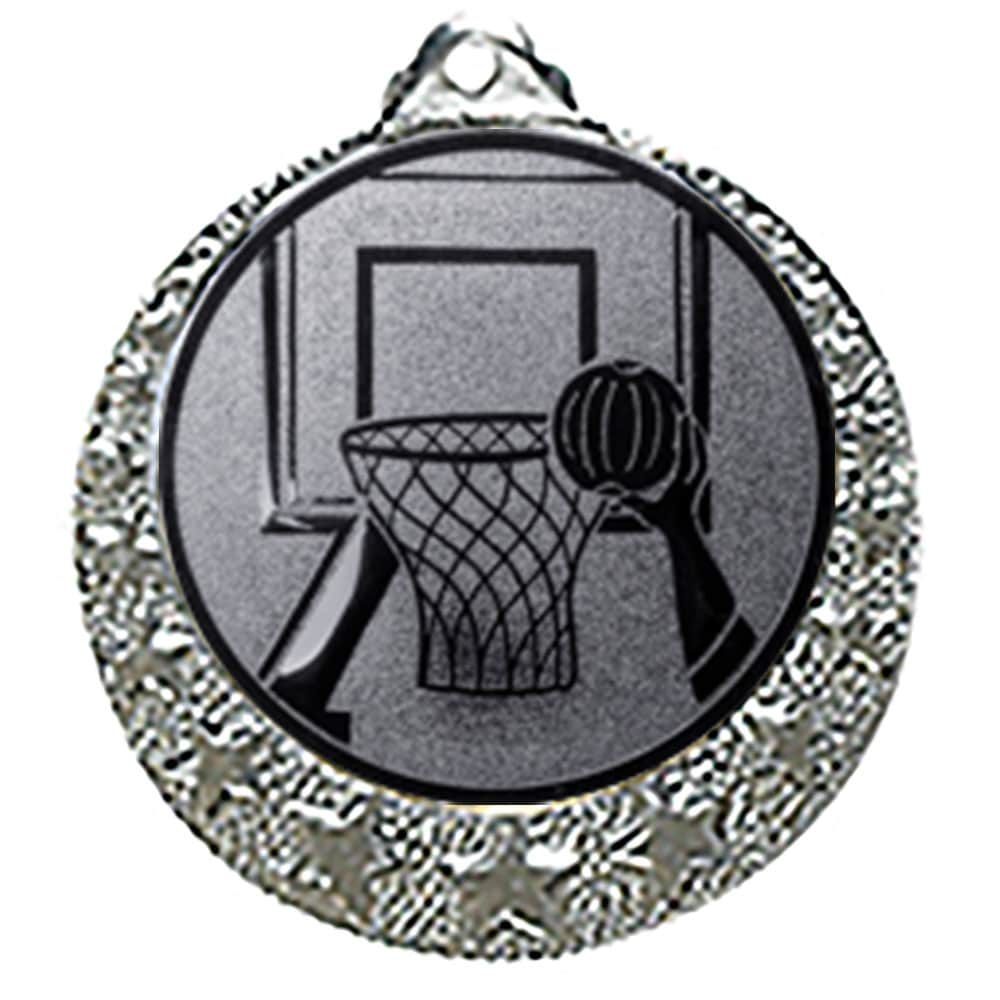 Basketball Medaille "Brixia" Ø 32mm mit Wunschemblem und Band
