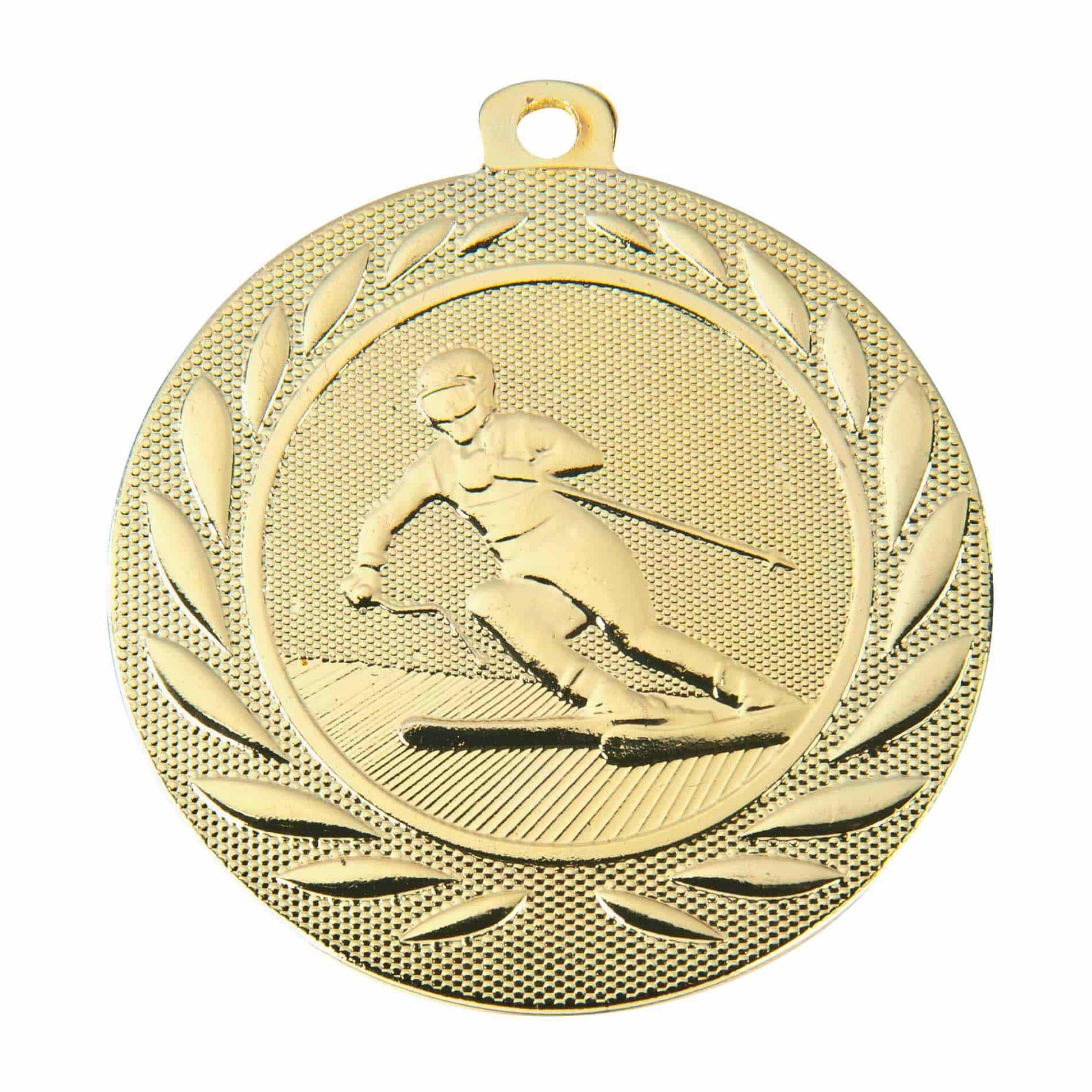 Produktbild von Medaille "Skifahrer" Ø 50mm mit Band
