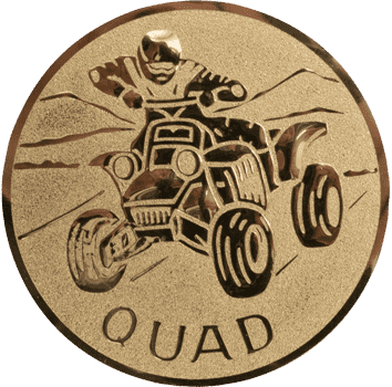 Emblem 25mm Quad, gold