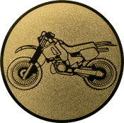 Emblem 25mm Motocross, gold