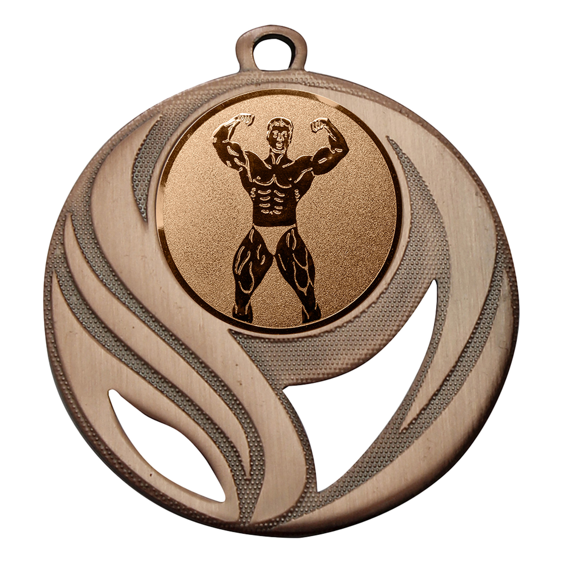 Produktbild von Bodybuilding-Medaille "Araujia" Ø 50 mm inkl. Kordel