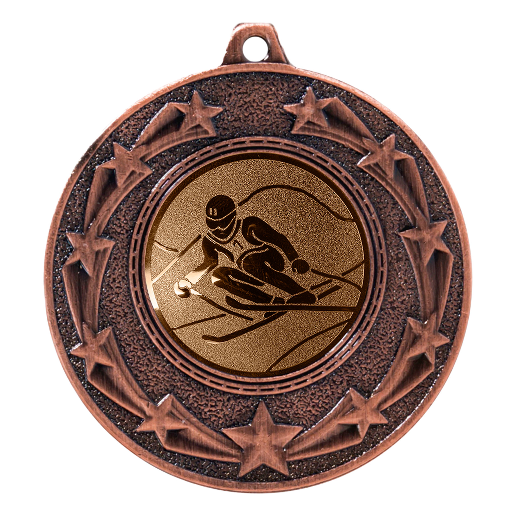 Produktbild von Ski-Medaille "Ginster" Ø 50 mm inkl. Kordel