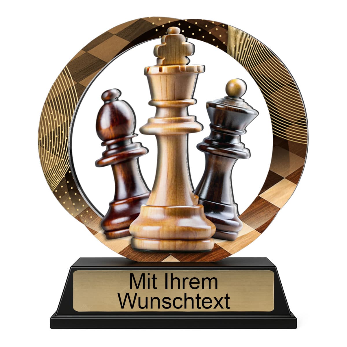 Produktbild von Metalltrophäe Schach 3er Serie M12S