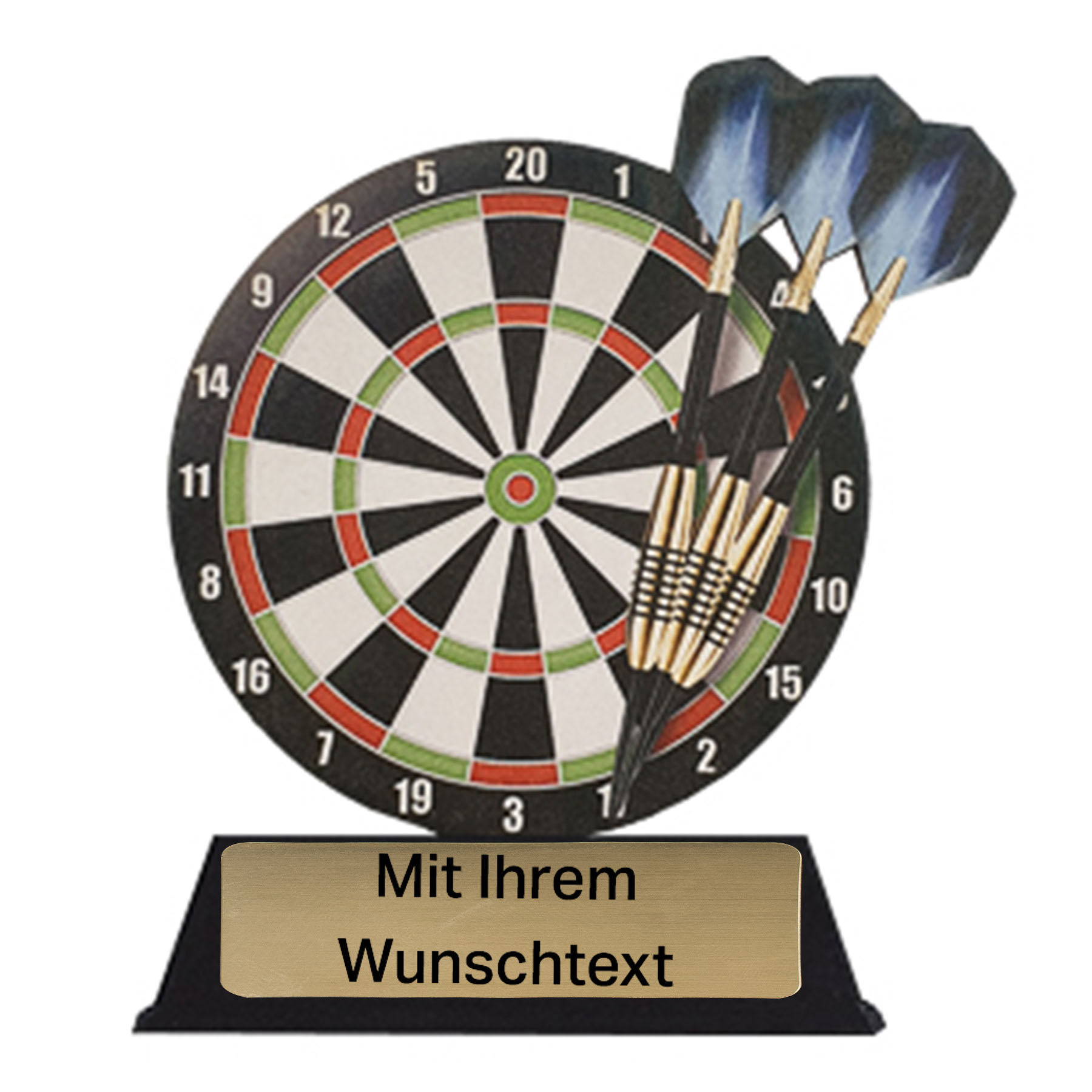 Produktbild von Holztrophäe Darts 3er Serie