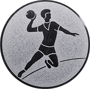 Emblem 25mm Handball Werfer, silber