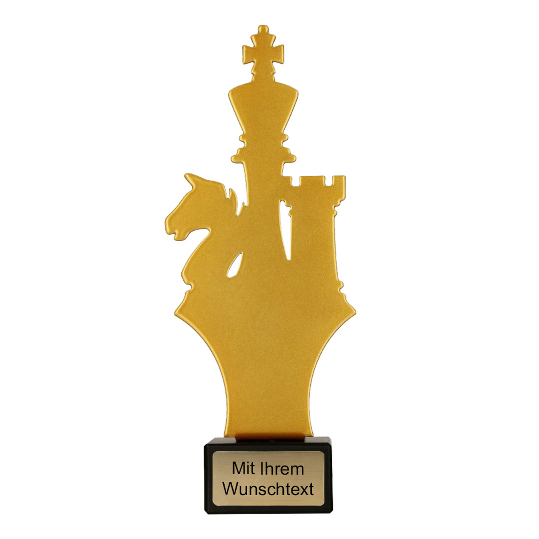 Produktbild von Metalltrophäe Schach "Schiefer"