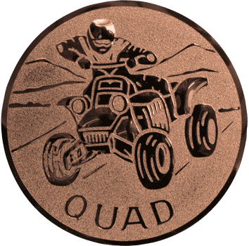 Emblem 25mm Quad, bronze