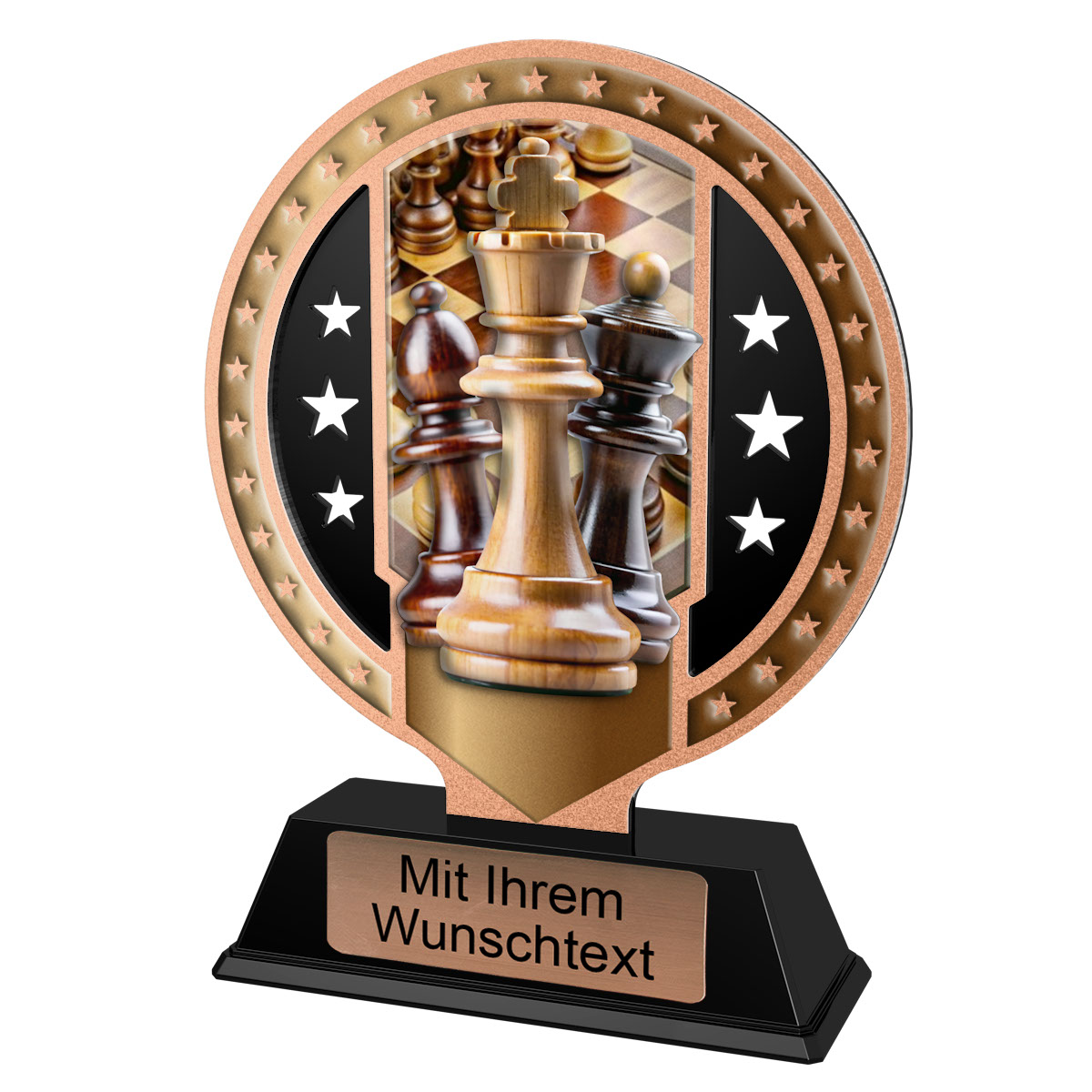 Produktbild von Metalltrophäe Schach 3er Serie SAM07