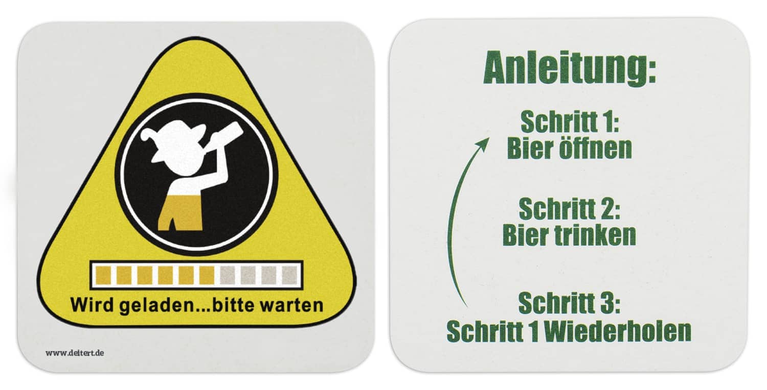 Produktbild von Bierdeckel "Wird Geladen" 100 Stk.