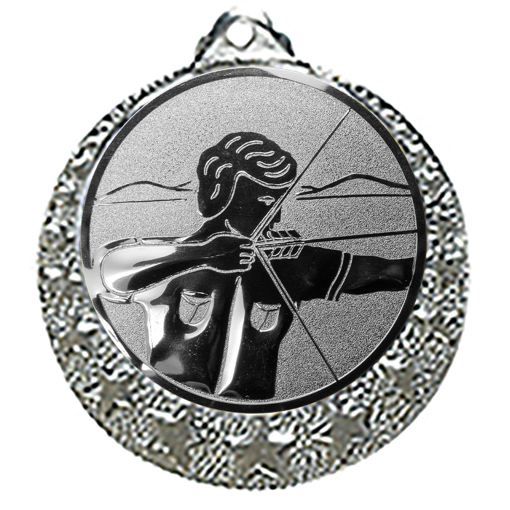 Produktbild von Bogenschützen Medaille "Brixia" Ø 32mm mit Wunschemblem und Band