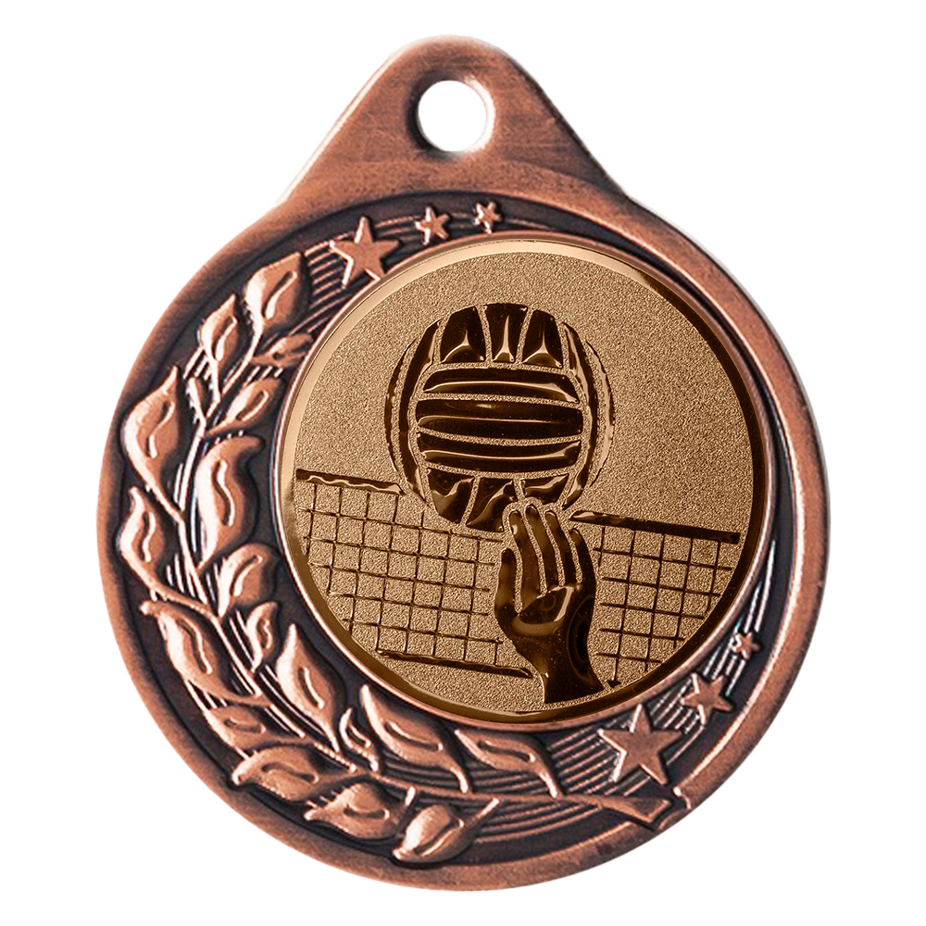 Produktbild von Volleyball-Medaille "Anemonen" Ø 40 mm inkl. Kordel