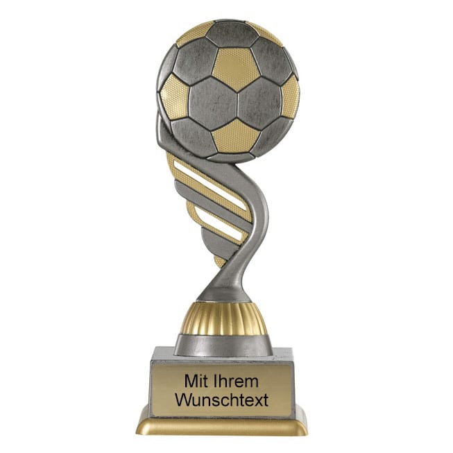 Produktbild von Fußballpokal "Ball" PF227-M61 altsilber/gold