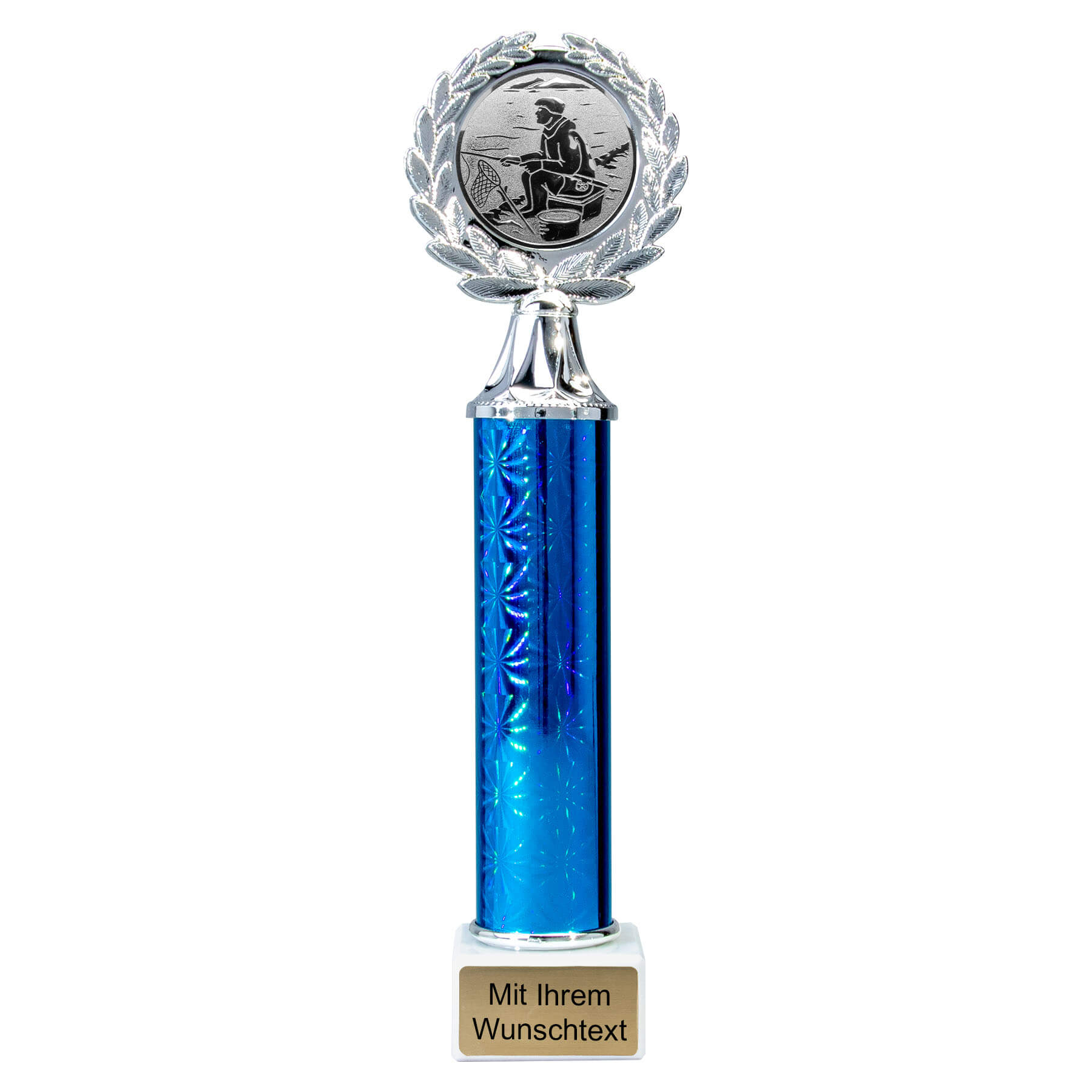 Produktbild von Angelsäulenpokale 4er Serie 59710 silber-blau